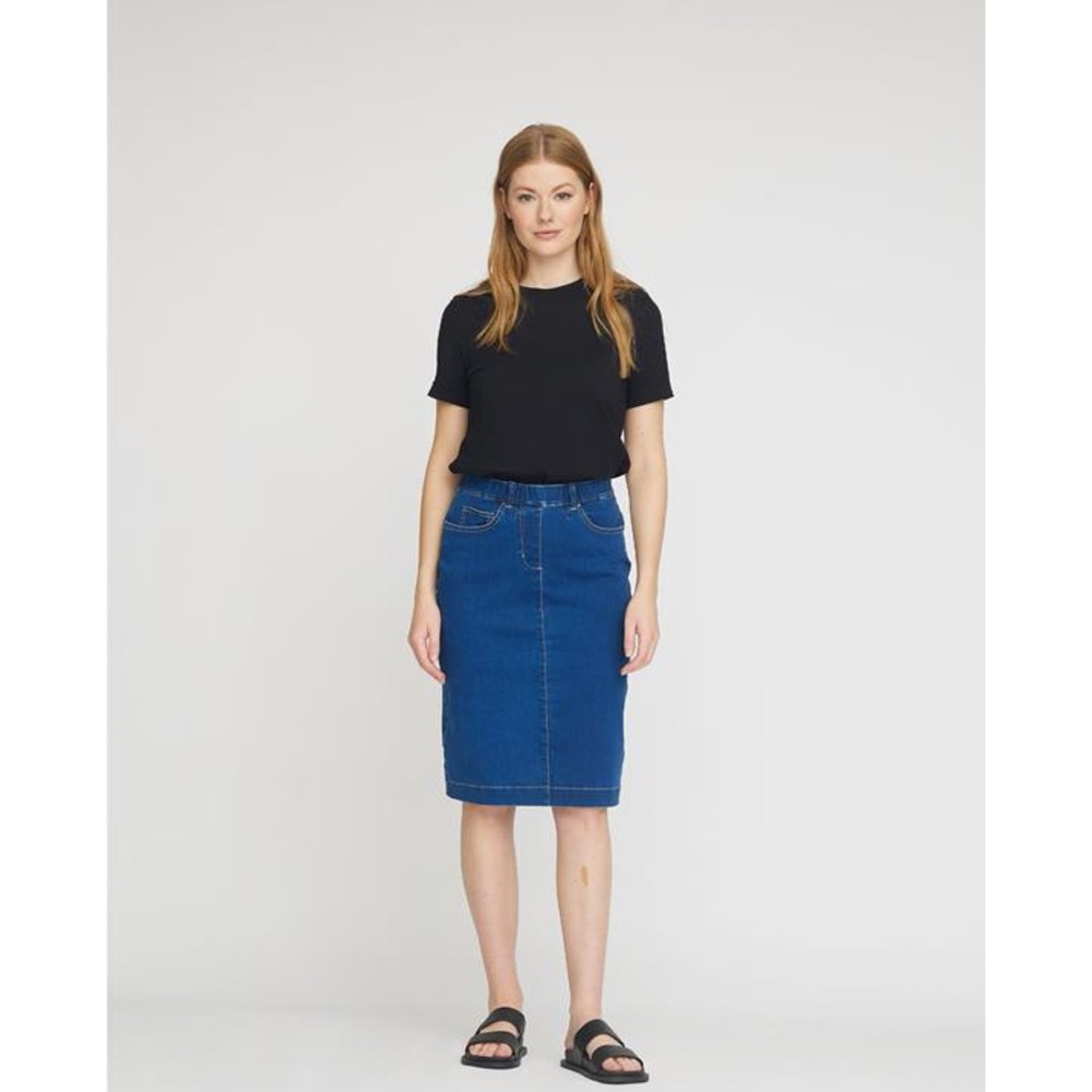 Laurie Susanna Skirt Blue Denim Women's- Size M/L